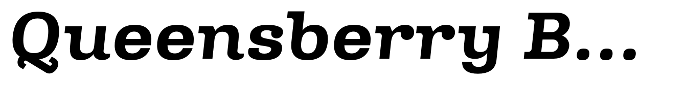 Queensberry Bold Italic
